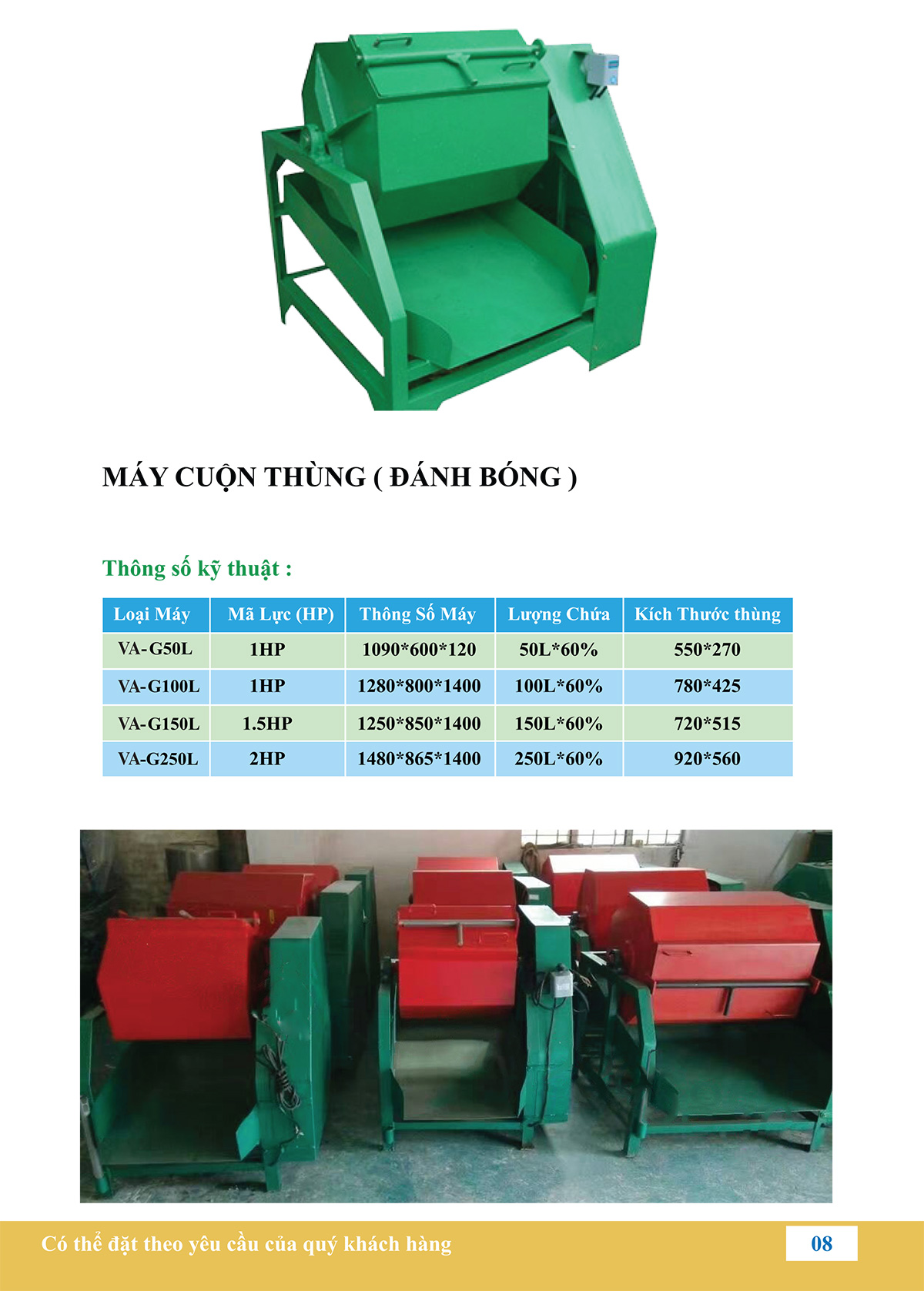 m&aacute;y cuộn th&ugrave;ng bắc ninh